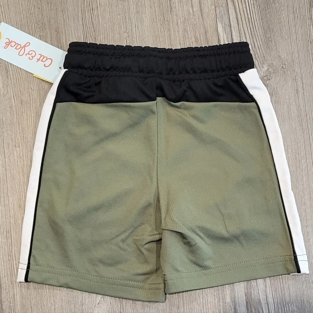 Toddler Boys' Active Jogger Pull-on Shorts with Side Stripes - 2T